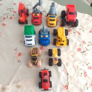 Toys miscellaneous vehicles Cars Trucks Big Wheels 10 each